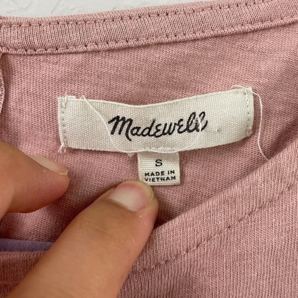 Madewell‎ Back-Zip Swing Tee- Sz S - Picture 5 of 5
